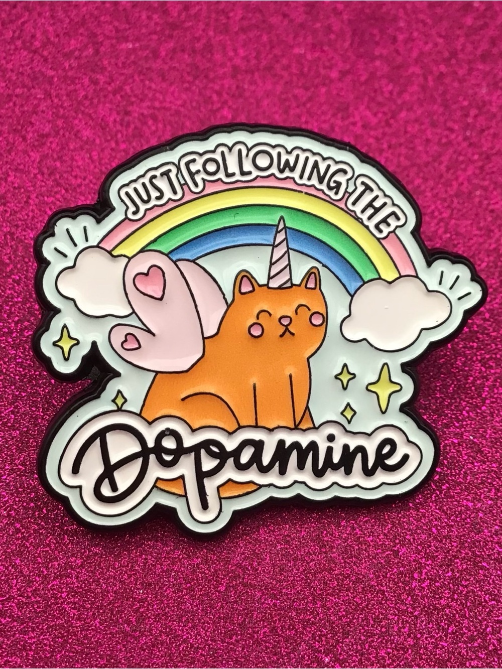 Dopamine 2 Enamel Pin